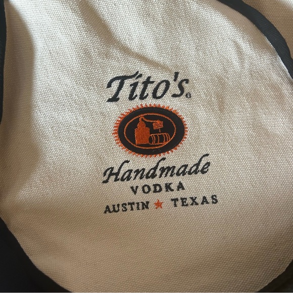 NWT~$170~Tito’s Vodka X Tangerine~Canvas Pickleball Embroidered Logo Tote Bag - Picture 7 of 11